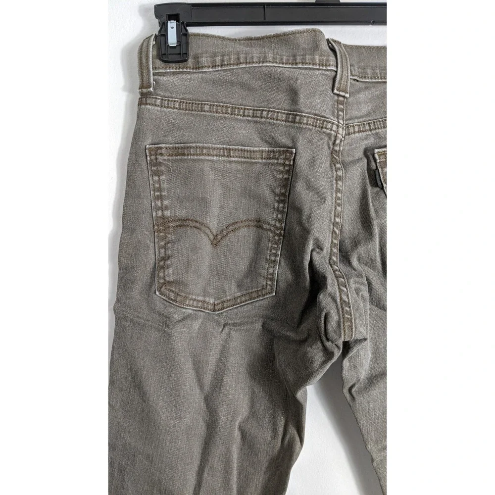 Levi's 511 Slim Stretch‎ Denim Pants – Green/Brown Casual Modern Fit 31×30